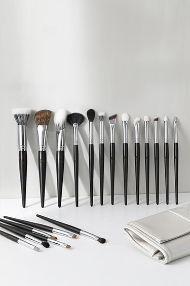 BLJ COSMETICS 10 Pcs Black Sandalwood Series Professional Synthetic Fiber Makeup Brushes Set
