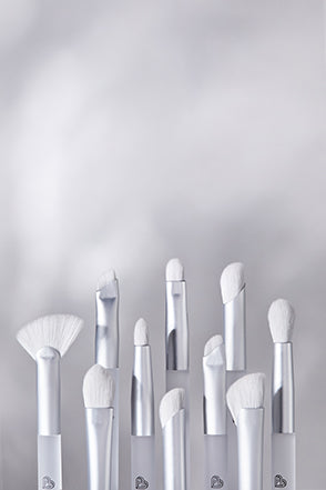 BLJ COSMETICS 11 Pcs Mini Makaron Snow Spirit Series Synthetic Fiber Portable Makeup Brushes Set