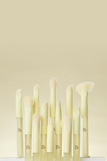 BLJ COSMETICS 11 Pcs Mini Makaron California Sunlight Series Synthetic Fiber Portable Makeup Brushes Set